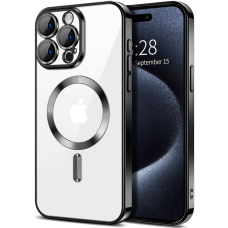 [Užsakomoji prekė] Dėklas iPhone 16 Pro - Techsuit Luxury Crystal MagSafe - juodas