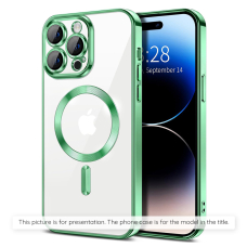 [Užsakomoji prekė] Dėklas Samsung Galaxy A15 4G / A15 5G - Techsuit Luxury Crystal MagSafe - Light Green