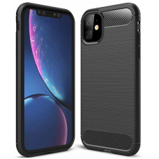 [Užsakomoji prekė] Dėklas skirtas iPhone 12 mini - Techsuit Carbon Silicone - Juodas