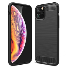 [Užsakomoji prekė] Dėklas skirtas iPhone 12 Pro Max - Techsuit Carbon Silicone - Juodas