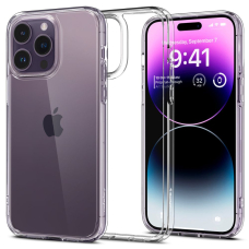 [Užsakomoji prekė] Dėklas skirtas iPhone 14 Pro Max - Spigen Ultra Hybrid - Crystal permatomas