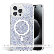 [Užsakomoji prekė] Dėklas skirtas iPhone X / XS - Techsuit Sparkly Glitter MagSafe - Baltas