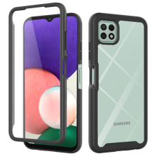 [Užsakomoji prekė] Dėklas skirtas Samsung Galaxy A22 5G + Folie - Techsuit Defense360 Pro - Juodas