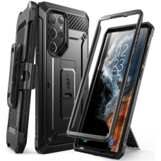 [Užsakomoji prekė] Dėklas skirtas Samsung Galaxy S23 Ultra - Supcase Unicorn Beetle Pro - Juodas