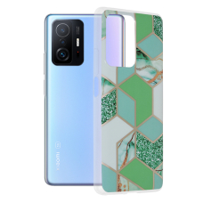 [Užsakomoji prekė] Dėklas skirtas Xiaomi 11T / 11T Pro - Techsuit Marble Series - Žalias Hex