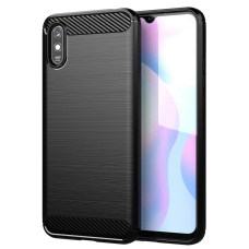 [Užsakomoji prekė] Dėklas skirtas Xiaomi Redmi 9A / Redmi 9AT - Techsuit Carbon Silicone - Juodas