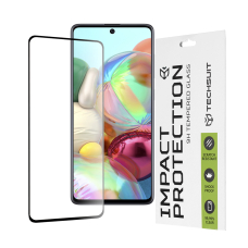 [Užsakomoji prekė] Ekrano apsauga skirta Samsung Galaxy A71 4G / A71 5G / M51 / Note 10 Lite - Techsuit 111D Full Cover / Full Glue Glass - Juodas YTX611