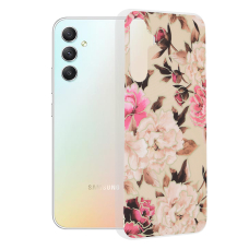 [Užsakomoji prekė] Telefono dėklas Samsung Galaxy A34 5G - Techsuit Marble Series - Mary Berry Nude