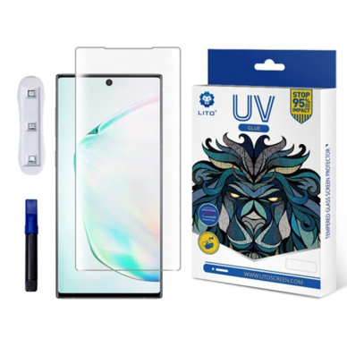 [Užsakomoji prekė] Apsauginis stikas Samsung Galaxy Note 20 Ultra / Note 20 Ultra 5G - Lito 3D UV Glass - Skaidrus