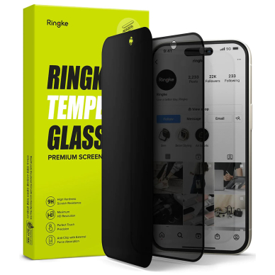 [Užsakomoji prekė] Apsauginis stikliukas iPhone 15 Plus - Ringke Cover Display Tempered Glass - Privacy