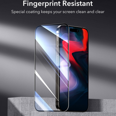 [Užsakomoji prekė] Apsauginis stikliukas iPhone 15 Pro - ESR Screen Shield - Skaidrus 5