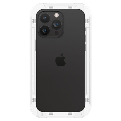 [Užsakomoji prekė] Apsauginis stikliukas iPhone 15 Pro Max (2vnt) - Spigen Glas.TR EZ FIT - Skaidrus 6