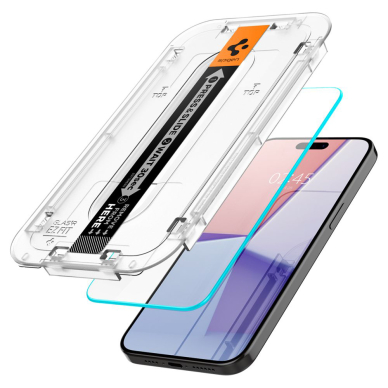 [Užsakomoji prekė] Apsauginis stikliukas iPhone 15 Pro Max - Spigen Glas.TR EZ FIT - Skaidrus 1