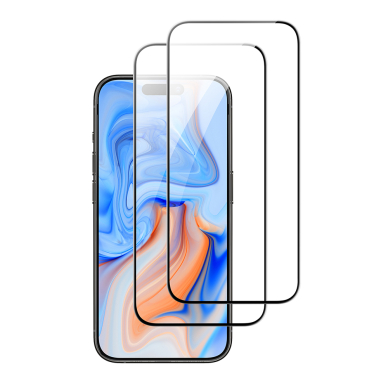 [Užsakomoji prekė] Apsauginis stikliukas iPhone 15 (set 2) - ESR TempeRed Glass - Juodas 4