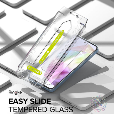 [Užsakomoji prekė] Apsauginis stikliukas Samsung Galaxy A35 5G (set 2) - Ringke Easy Slide Tempered Glass - Permatomas 2