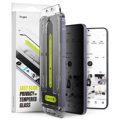 [Užsakomoji prekė] Apsauginis stikliukas Samsung Galaxy S24 Plus (set 2) - Ringke Easy Slide Tempered Glass - Privacy