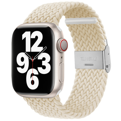 [Užsakomoji prekė] Apyrankė Apple Watch 1/2/3/4/5/6/7/8/9/SE/SE 2 (38/40/41mm) - Techsuit Watchband (W032) - Star Light