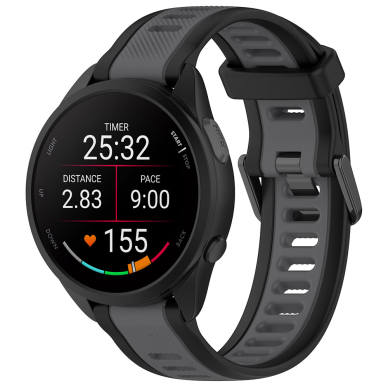 [Užsakomoji prekė] Apyrankė Huawei Watch GT 4 (41mm)/W1/Honor Watch S1/Garmin Venu 2S/Vivoactive 4S - Techsuit Watchband (W053) - Pilkas 3