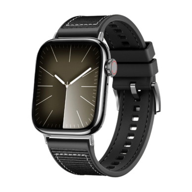 [Užsakomoji prekė] Apyrankė laikrodžiui Apple Watch 1/2/3/4/5/6/7/8/9/SE/SE 2 (38/40/41mm) - Techsuit Watchband (W051) - Juodas 1