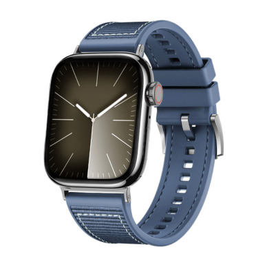 [Užsakomoji prekė] Apyrankė laikrodžiui Apple Watch 1/2/3/4/5/6/7/8/9/SE/SE 2/Ultra/Ultra 2 (42/44/45/49mm) - Techsuit Watchband (W051) - Tamsiai mėlynas 1