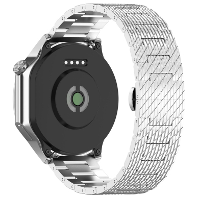 [Užsakomoji prekė] Apyrankė laikrodžiui Samsung Galaxy Watch 4/5/Active 2, Huawei Watch GT 3 (42mm)/GT 3 Pro (43mm) - Techsuit Watchband (W052) - sidabrinis 2