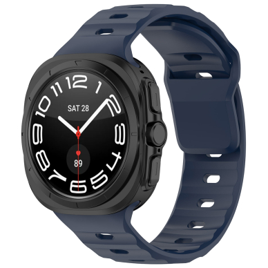 [Užsakomoji prekė] Apyrankė Samsung Galaxy Watch Ultra 47mm - Techsuit Watchband (W055) - Tamsiai mėlynas