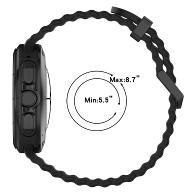 [Užsakomoji prekė] Apyrankė Samsung Galaxy Watch Ultra 47mm - Techsuit Watchband (W062) - Tamsiai mėlynas 4