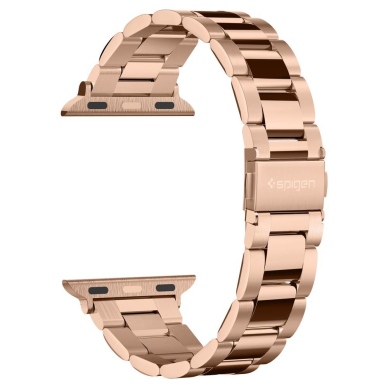 [Užsakomoji prekė] Apyrankė skirta Apple Watch 1 / 2 / 3 / 4 / 5 / 6 / 7 / 8 / 9 / SE (38 / 40 / 41mm) - Spigen Modern Fit - Rožinis Auksinis 1