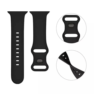 [Užsakomoji prekė] Apyrankė skirta Apple Watch 1 / 2 / 3 / 4 / 5 / 6 / 7 / 8 / 9 / SE / Ultra (42 / 44 / 45 / 49 mm) - Techsuit Watchband (W031) - Juodas 1