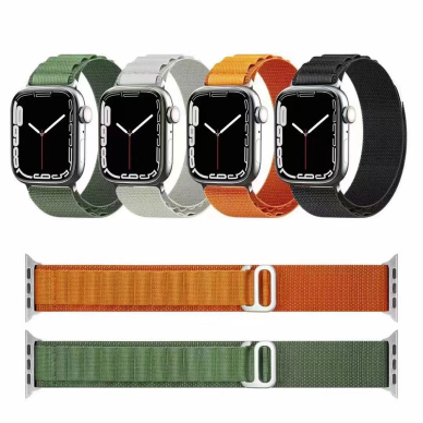 [Užsakomoji prekė] Apyrankė skirta Apple Watch 1 / 2 / 3 / 4 / 5 / 6 / 7 / 8 / 9 / SE / Ultra (42 / 44 / 45 / 49 mm) - Techsuit Watchband (W037) - Army Žalias 5