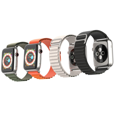 [Užsakomoji prekė] Apyrankė skirta Apple Watch 1 / 2 / 3 / 4 / 5 / 6 / 7 / 8 / 9 / SE / Ultra (42 / 44 / 45 / 49 mm) - Techsuit Watchband (W037) - Juodas 4