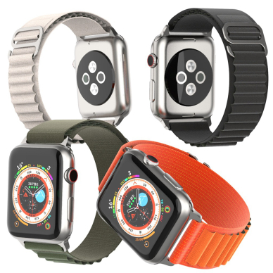 [Užsakomoji prekė] Apyrankė skirta Apple Watch 1 / 2 / 3 / 4 / 5 / 6 / 7 / 8 / 9 / SE / Ultra (42 / 44 / 45 / 49 mm) - Techsuit Watchband (W037) - Juodas 5