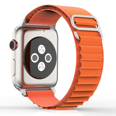 [Užsakomoji prekė] Apyrankė skirta Apple Watch 1 / 2 / 3 / 4 / 5 / 6 / 7 / 8 / 9 / SE / Ultra (42 / 44 / 45 / 49 mm) - Techsuit Watchband (W037) - Oranžinis 1