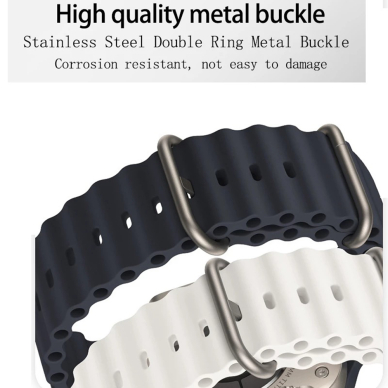 [Užsakomoji prekė] Apyrankė skirta Apple Watch 1 / 2 / 3 / 4 / 5 / 6 / 7 / 8 / 9 / SE / Ultra (42 / 44 / 45 / 49 mm) - Techsuit Watchband (W038) - Army Žalias 2