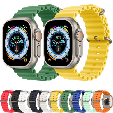 [Užsakomoji prekė] Apyrankė skirta Apple Watch 1 / 2 / 3 / 4 / 5 / 6 / 7 / 8 / 9 / SE / Ultra (42 / 44 / 45 / 49 mm) - Techsuit Watchband (W038) - Army Žalias 4