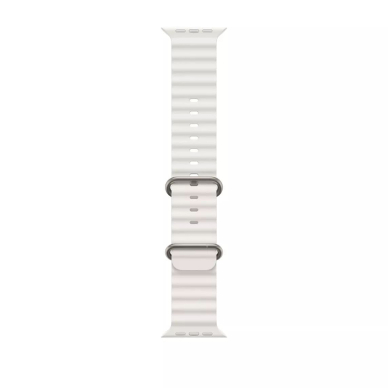 [Užsakomoji prekė] Apyrankė skirta Apple Watch 1 / 2 / 3 / 4 / 5 / 6 / 7 / 8 / 9 / SE / Ultra (42 / 44 / 45 / 49 mm) - Techsuit Watchband (W038) - Baltas 2