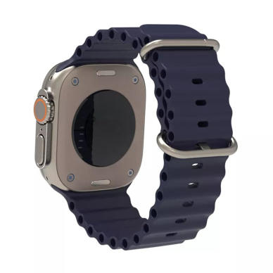 [Užsakomoji prekė] Apyrankė skirta Apple Watch 1 / 2 / 3 / 4 / 5 / 6 / 7 / 8 / 9 / SE / Ultra (42 / 44 / 45 / 49 mm) - Techsuit Watchband (W038) - Tamsiai Mėlynas 2