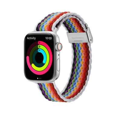 [Užsakomoji prekė] Apyrankė skirta Apple Watch 1 / 2 / 3 / 4 / 5 / 6 / 7 / 8 / SE / 9 (38 / 40 / 41 mm) - Dux Ducis Mixture II Version - PaleStripes