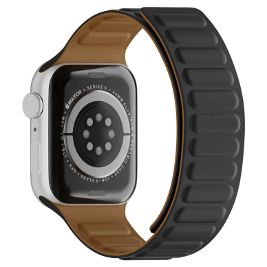 [Užsakomoji prekė] Apyrankė skirta Apple Watch 1 / 2 / 3 / 4 / 5 / 6 / 7 / SE / 8 / 9 (38 / 40  / 41mm) - Techsuit Watchband (W035) - Juodas 1