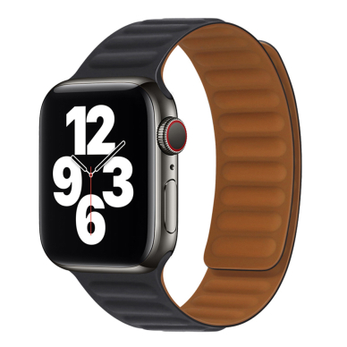 [Užsakomoji prekė] Apyrankė skirta Apple Watch 1 / 2 / 3 / 4 / 5 / 6 / 7 / SE / 8 / 9 (38 / 40  / 41mm) - Techsuit Watchband (W035) - Juodas