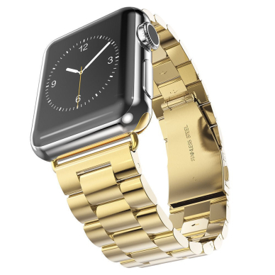 [Užsakomoji prekė] Apyrankė skirta Apple Watch 1 / 2 / 3 / 4 / 5 / 6 / 7 / SE / 8 / 9 (38 / 40  / 41mm) - Techsuit Watchband (W036) - Auksinis