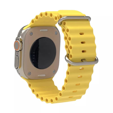 [Užsakomoji prekė] Apyrankė skirta Apple Watch 1 / 2 / 3 / 4 / 5 / 6 / 7 / SE / 8 / 9 (38 / 40 / 41mm) - Techsuit Watchband (W038) - Geltonas 1