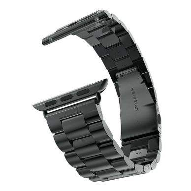 [Užsakomoji prekė] Apyrankė skirta Apple Watch 1 / 2 / 3 / 4 / 5 / 6 / 7 / SE / 8 / 9 / Ultra (42 / 44  / 45 / 49mm) - Techsuit Watchband (W036) - Juodas 1