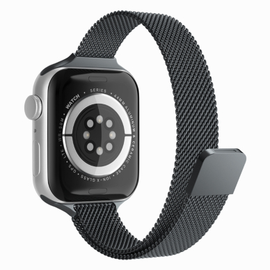 [Užsakomoji prekė] Apyrankė skirta Apple Watch 1 / 2 / 3 / 4 / 5 / 6 / 7 / SE / 8 / Ultra / 9 (42 / 44 / 45 / 49mm) - Techsuit Watchband (W034) - Juodas