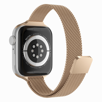 [Užsakomoji prekė] Apyrankė skirta Apple Watch 1 / 2 / 3 / 4 / 5 / 6 / 7 / SE / SE 2 / 8 / 9 (38 / 40 / 41mm) - Techsuit Watchband (W034) - auksinė