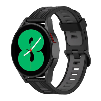 [Užsakomoji prekė] Apyrankė skirta Samsung Galaxy Watch 4/5/6, Galaxy Watch Active (40/ 44 mm), Huawei Watch GT / GT 2 / GT 3 (42 mm) - Techsuit Watchband 20mm (W002) - Juodas ZND933 2