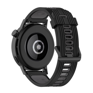 [Užsakomoji prekė] Apyrankė skirta Samsung Galaxy Watch (46mm) / Gear S3, Huawei Watch GT / GT 2 / GT 2e / GT 2 Pro / GT 3 (46 mm) - Techsuit Watchband 22mm (W002) - Juodas ZND933