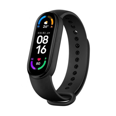 [Užsakomoji prekė] Apyrankė skirta Xiaomi Mi Band 5 / 5 NFC / 6 / 6 NFC / Amazfit Band 5 - Techsuit Watchband (W013) - Juodas XZZ311