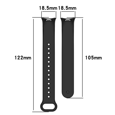 [Užsakomoji prekė] Apyrankė Xiaomi Mi Band 8 / 8 NFC - Techsuit Watchband (W014) - Oranžinės spalvos 4