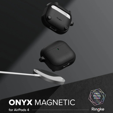 [Užsakomoji prekė] Dėklas AirPods 4 - Ringke Onyx Magnetic - Koralo 1